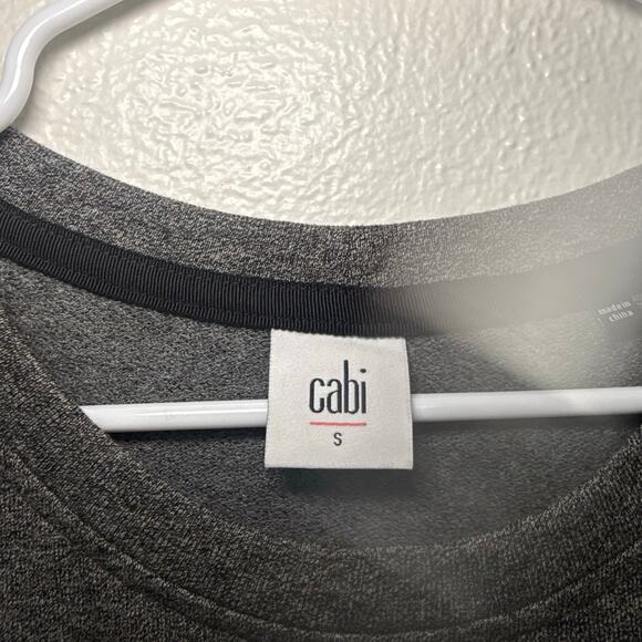 Cabi Put On Dress 3650 Gray Ruched Waist Sweatshirt Mini Casual Dress Small - Picture 5 of 6